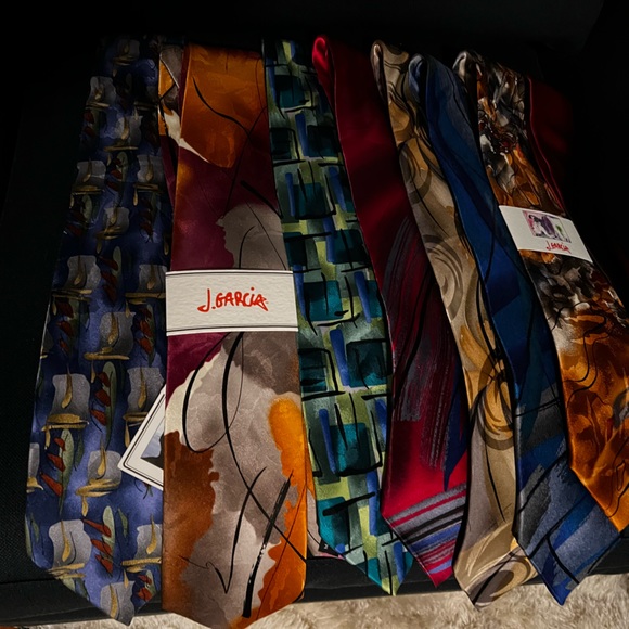 Lot of Jerry Garcia 100% silk ties - Picture 3 of 10